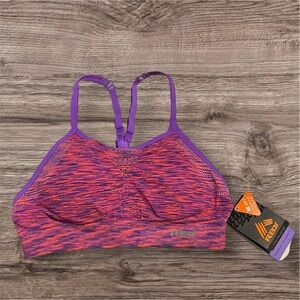 RBX Active X-Dri Medium Support Seamless Racerback Sports Bra Size S NWT